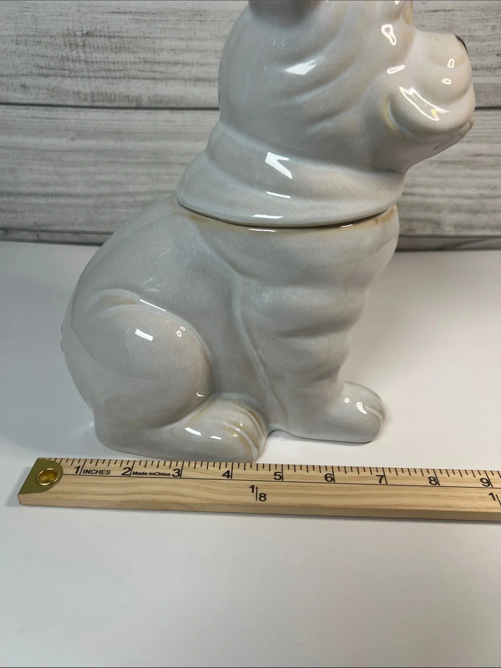 *****SOLD******Cravings by Chrissy Teigen French Bulldog Stoneware Cookie Jar